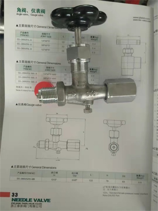 發(fā)往新加坡、印尼的儀表閥-bleed needle valve